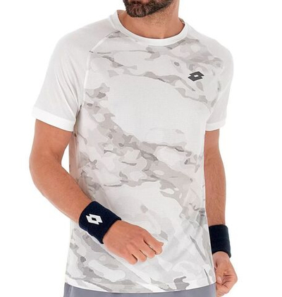 Теннисная футболка Lotto Tech II D1 T-Shirt - White