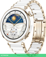 Умные часы Huawei Watch GT 5 Pro 42мм JNA-B29 Ceramic White Strap (55020DGV)