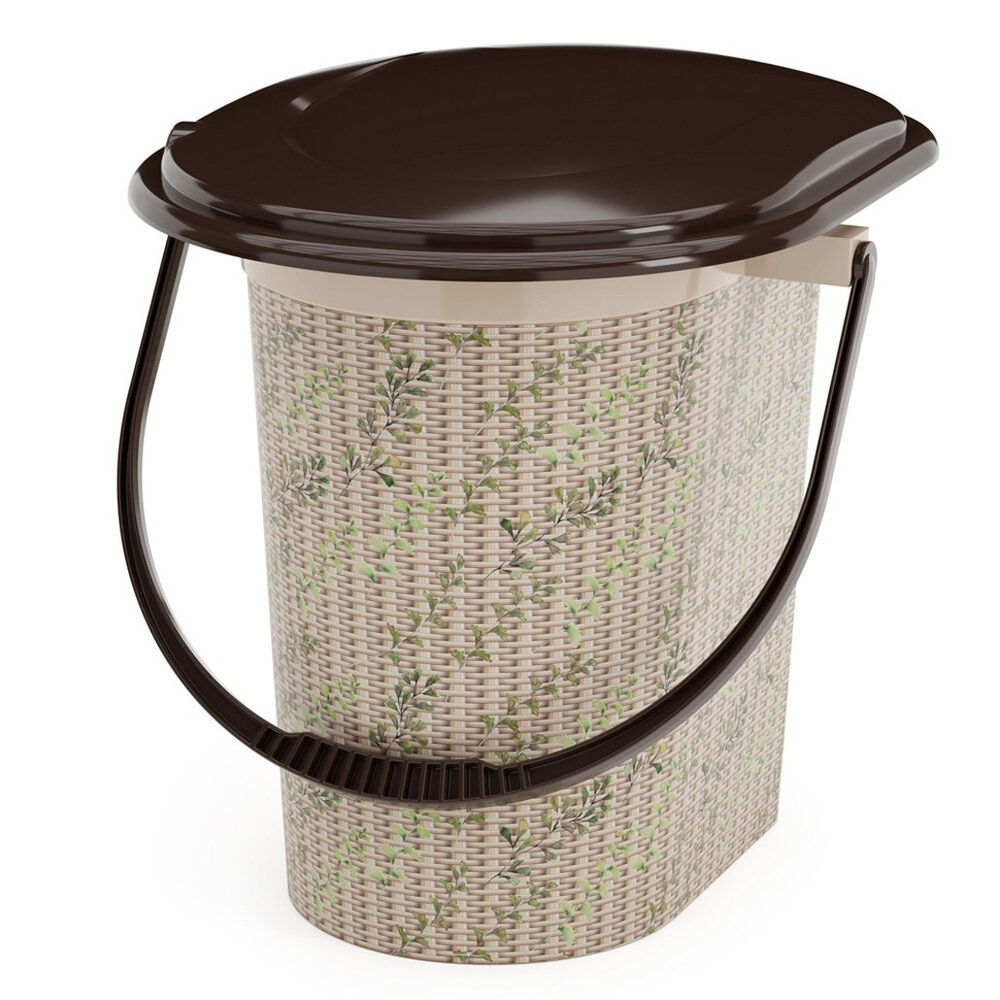 Ведро-туалет 17л "Плетенка-декор"