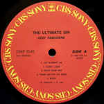 Ozzy Osbourne / The Ultimate Sin (LP)