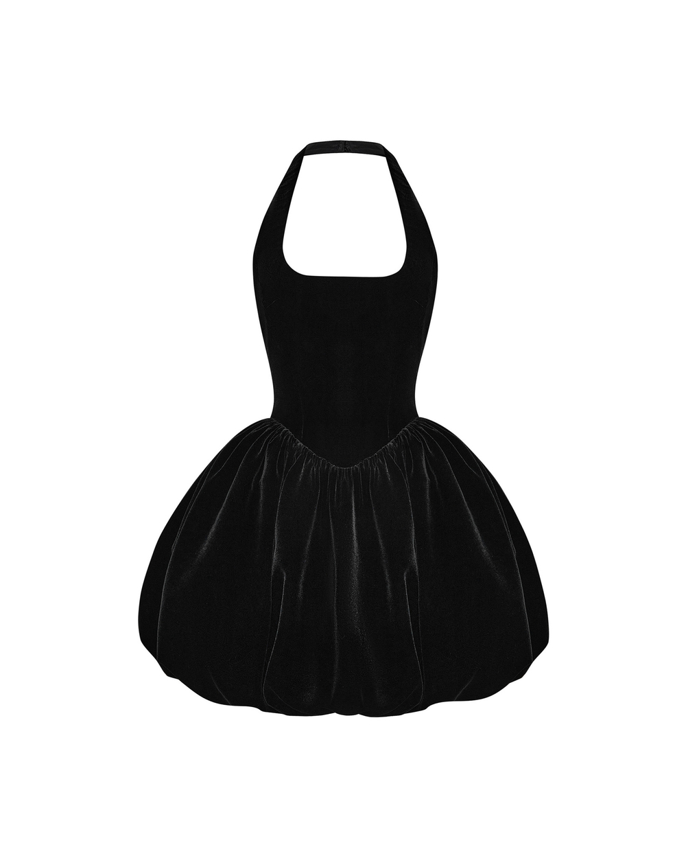 Платье мини из бархата