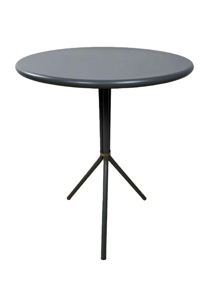 "Мохито" стальной круглый стол Ø60см, цвет темно-серый