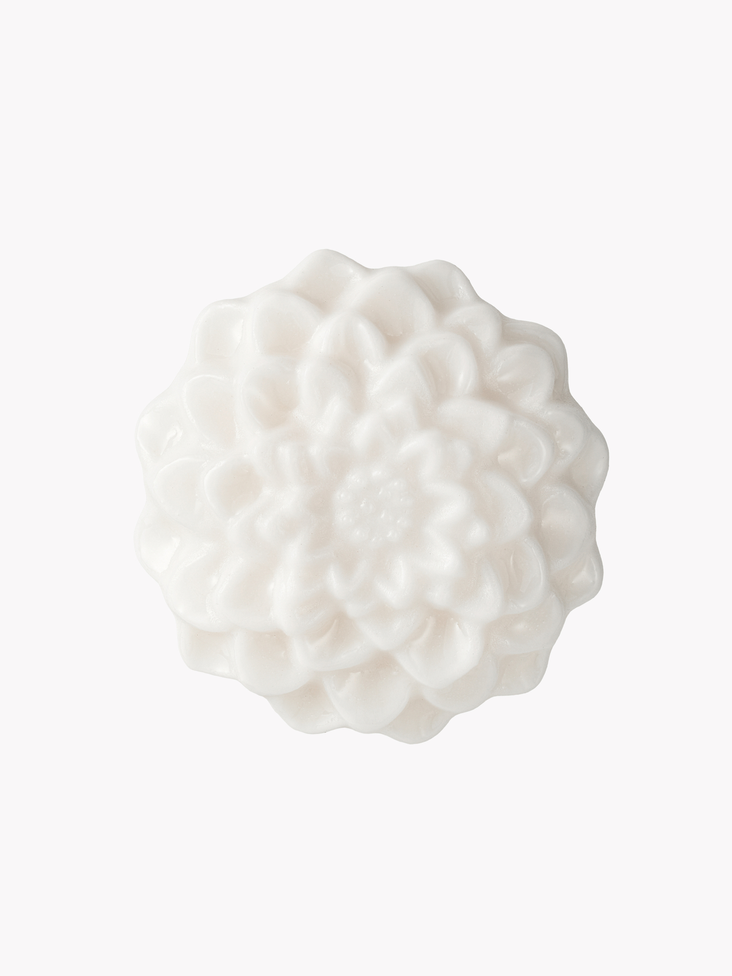 Кольцо Георгин L, белый фарфор