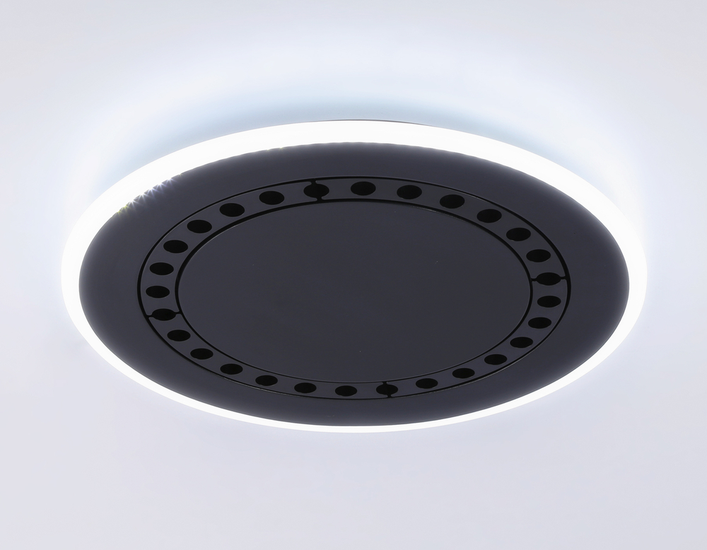 FL51407 BK черный 3000K/4200K/6400K 56W D485*40 (ПДУ ИК)