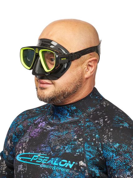 Маска Seac Extreme 50 черный/желтый