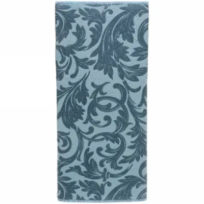 Коврик для сушки посуды 38*50см «Цветочный узор» бирюзовый