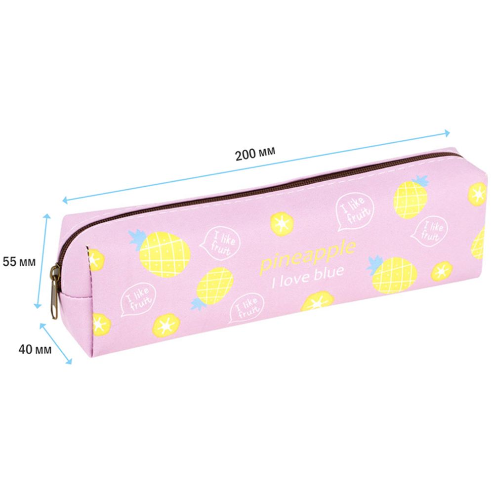 Пенал, 200*55*40 ArtSpace "Fruits", искусственная кожа