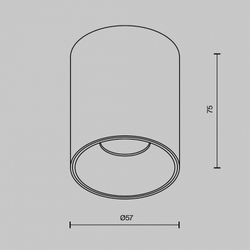 Накладной светильник Maytoni Alfa LED C064CL-8W2.7K-RD-WB