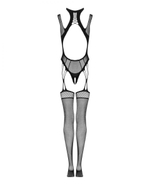 Пикантный кэтсьюит с геометрическим рисунком