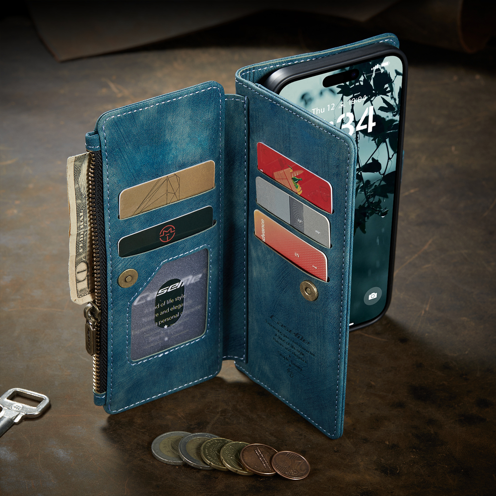 Многофункциональный чехол-кошелек CaseMe 3 in 1 Matte Wallet для iPhone 17