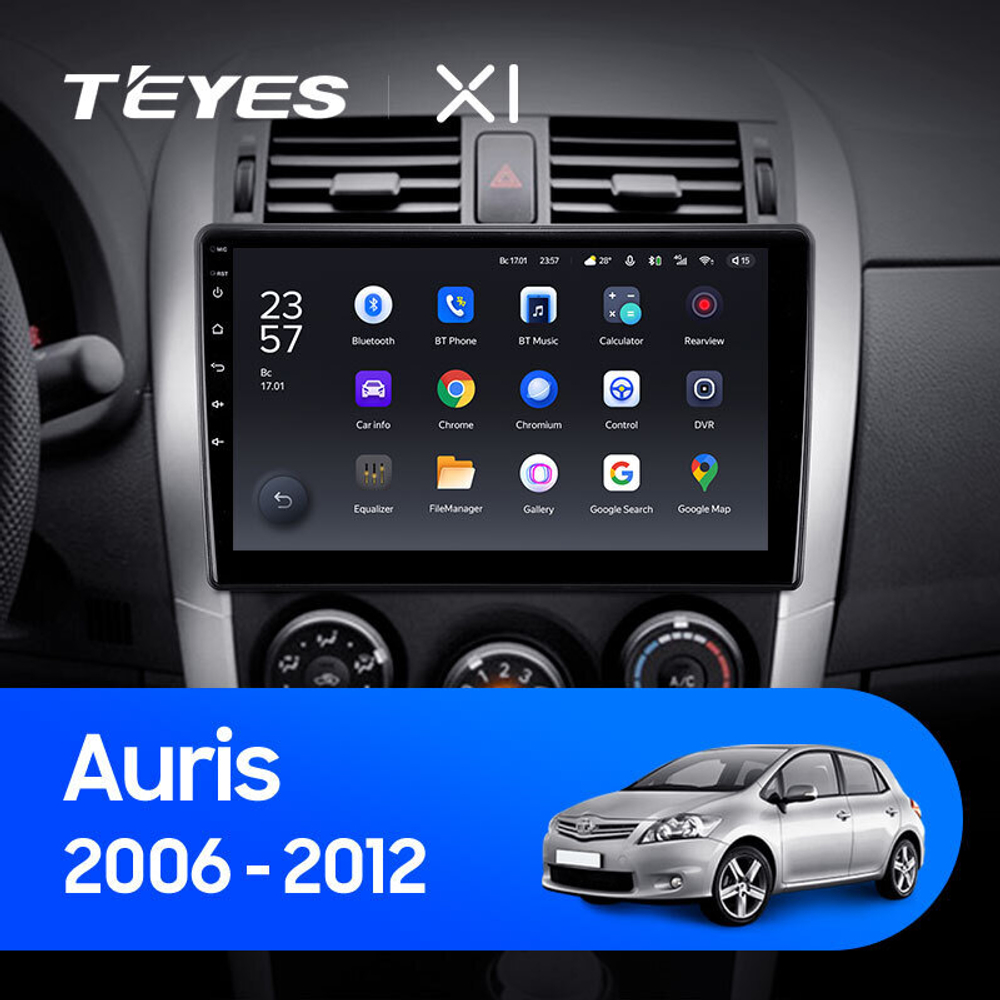 Teyes X1 10" для Toyota Auris 2006-2012