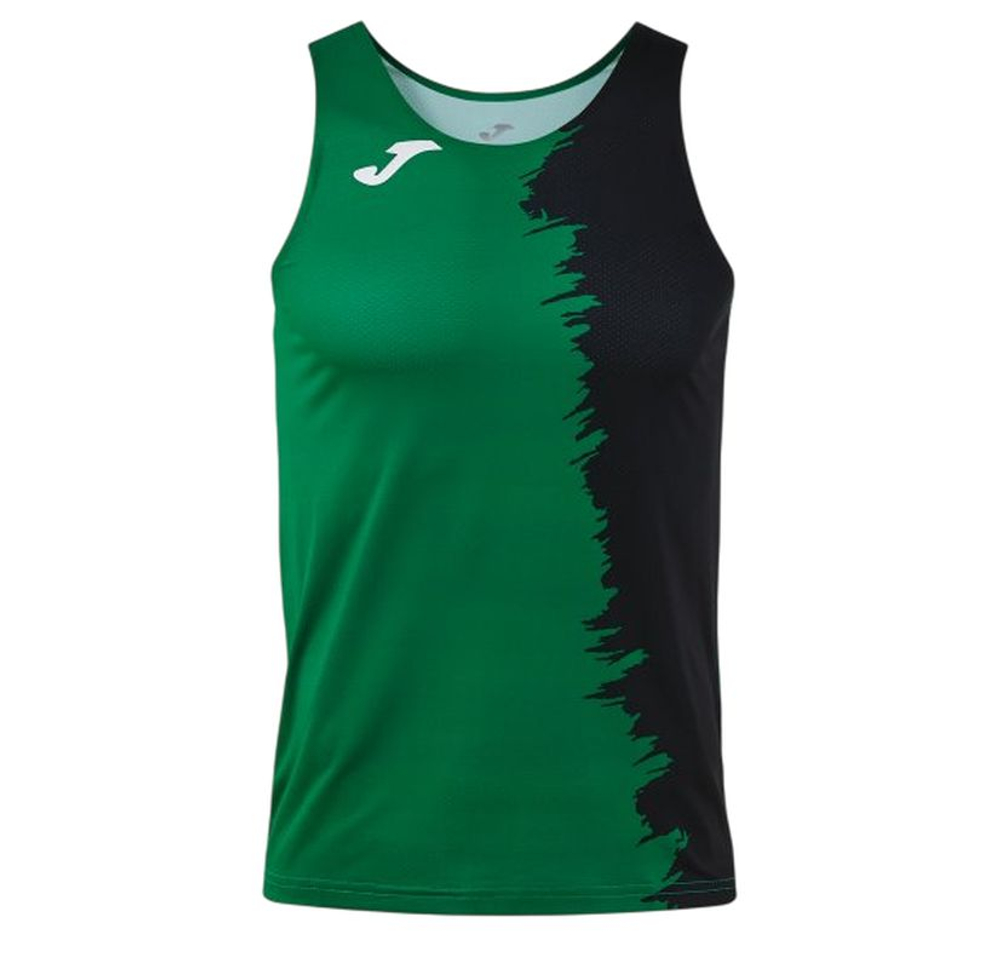 Мужская теннисная футболка Joma Picasho Tank - green/black
