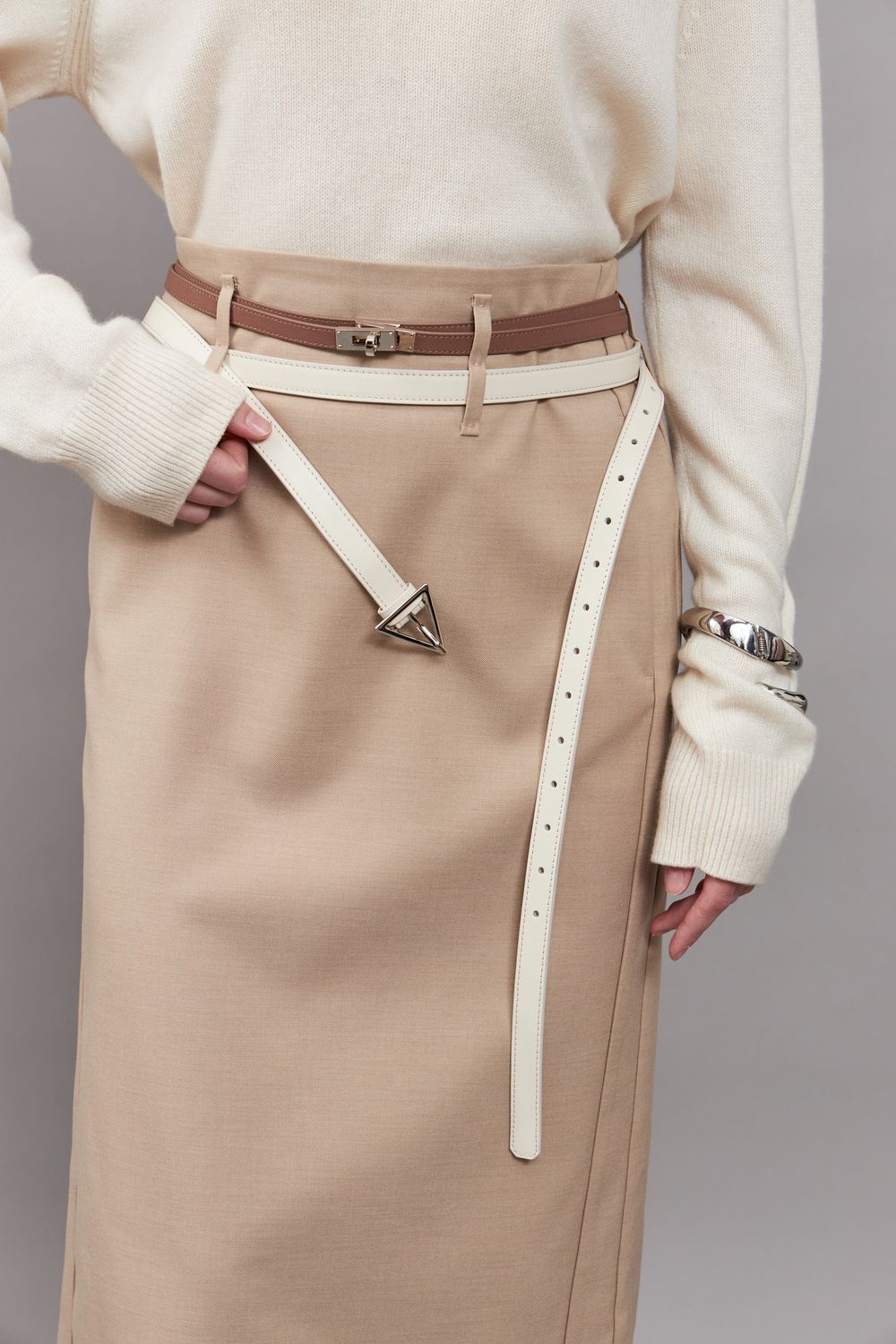 ТОНКИЙ РЕМЕНЬ В ДВА ОБОРОТА CARAMEL