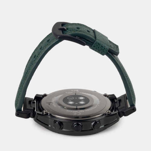 Ремешок для часов Garmin 43 mm с креплением из кожи теленка, зеленого цвета