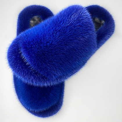 Шлепанцы для из норки | Синий