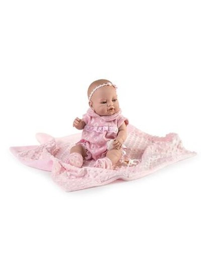 Кукла Berbesa 42см Recien Nacido с пледом (5116K)