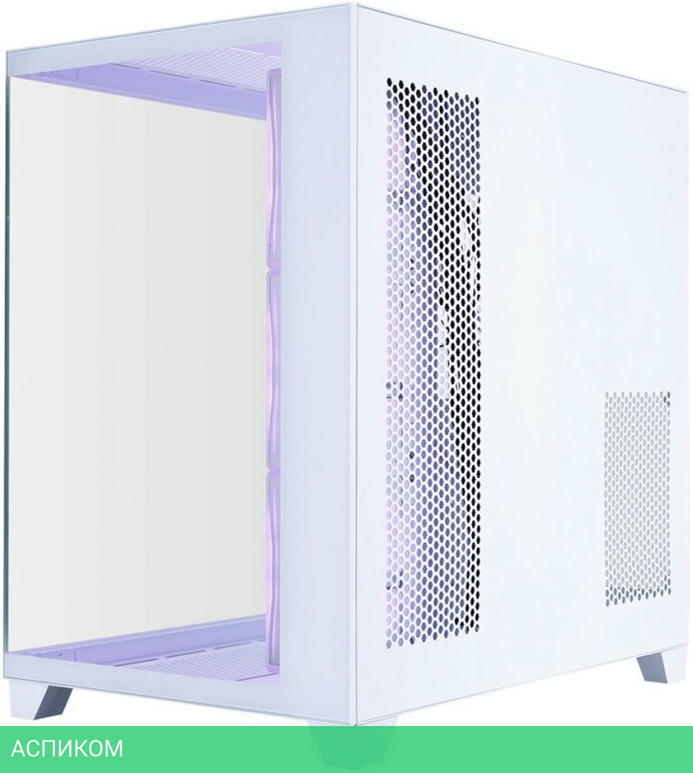 Корпус 1stPlayer MV8-TP без БП White (MV8-TP-WH-3F7R-W-1F7-W)