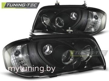 Передние фары Mercedes C W202 black