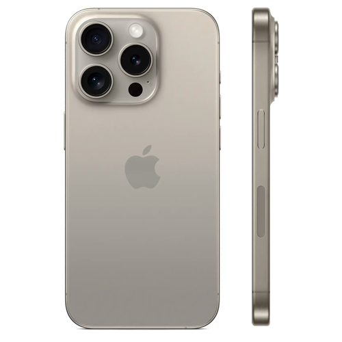 Смартфон Apple iPhone 15 Pro 128GB, Natural Titanium (Серый)