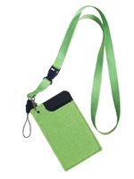 Ланьярд из фетра для карт Зелёный