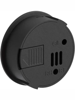 Встраиваемый цифровой гигрометр термометр ТЕХМЕТР Т-1816 измеритель влажности и температуры воздуха (Черный)