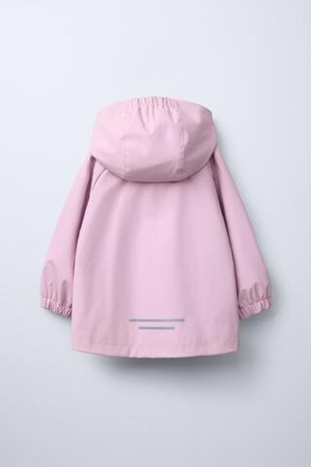 ZARA ПРОРЕЗИНЕННЫЙ ДОЖДЕВИК, РОЗОВЫЙ