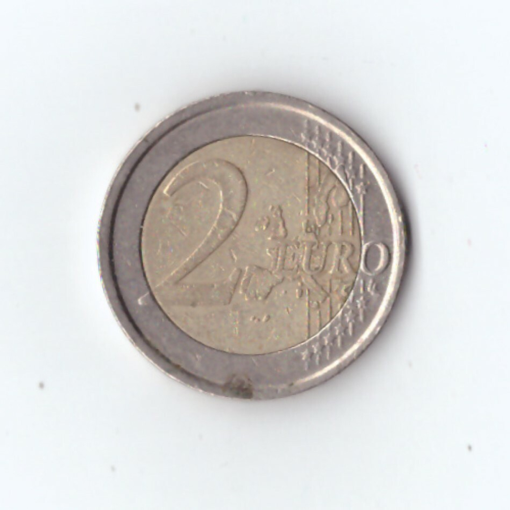 2 евро 2002 год Италия, Данте Алигьери VF