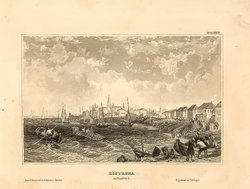 Кострома. Гравюра на стали. Хильдбургхаузен, Германия. Сер. XIX века.