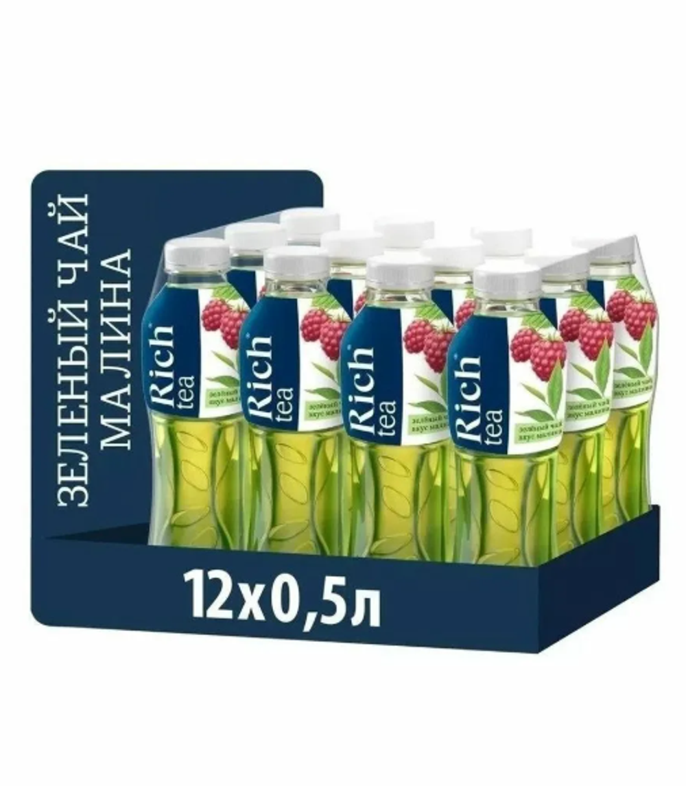 Rich "Зеленый чай малина" 0,5 л. ПЭТ. (12 шт. в упаковке)