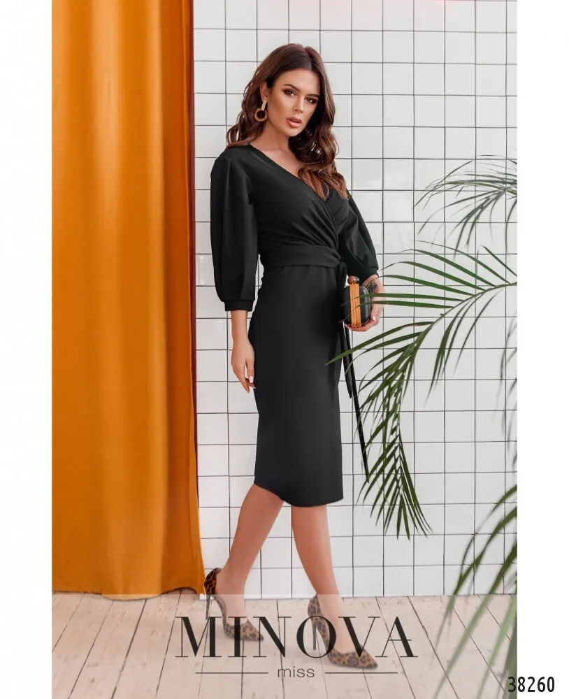Платье 3138-черный Minova