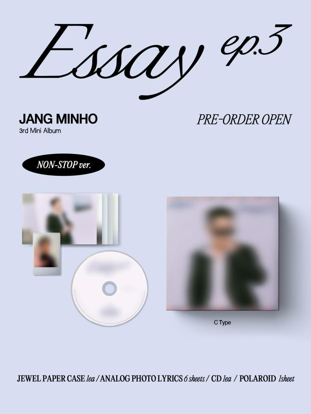 Альбом JANG MIN HO - Essay ep.3 3rd Mini Album NON-STOP RANDOM Version
