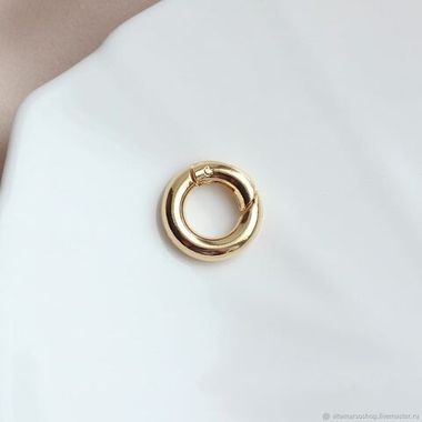 Замок карабин круглый, 15 мм, З037