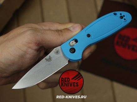 Нож Benchmade 556 Griptilian Mini - небесный нейлон, клинок стоунвош RK/Н38