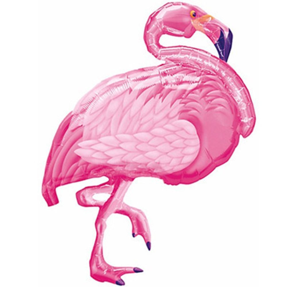 А Фигура, Фламинго розовый, 27&quot;/69 см * 35&quot;/89 см, 1 шт.