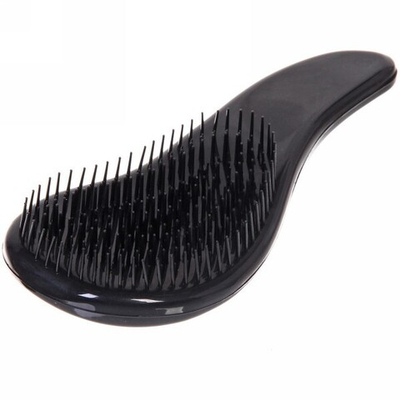 Расческа массажная «Компактная-капля», цвет черный, 15см