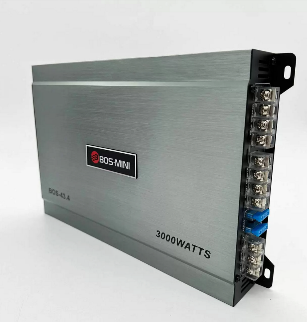 Усилитель автомобильный 4-х канальный 3000MaxPower Bos-Mini BOS-43.4