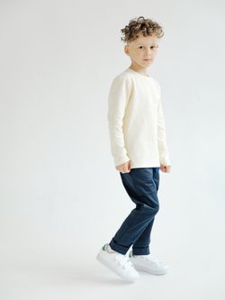 Лонгслив сливочного цвета