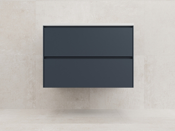 Тумба подвесная "ЛИМА 80" эмаль, под раковину LINE 80, 2 ящ., PLUS, графит