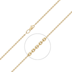 Цепь из лимонного золота (плетение якорное) Артикул: 21-0813-050-1130-17