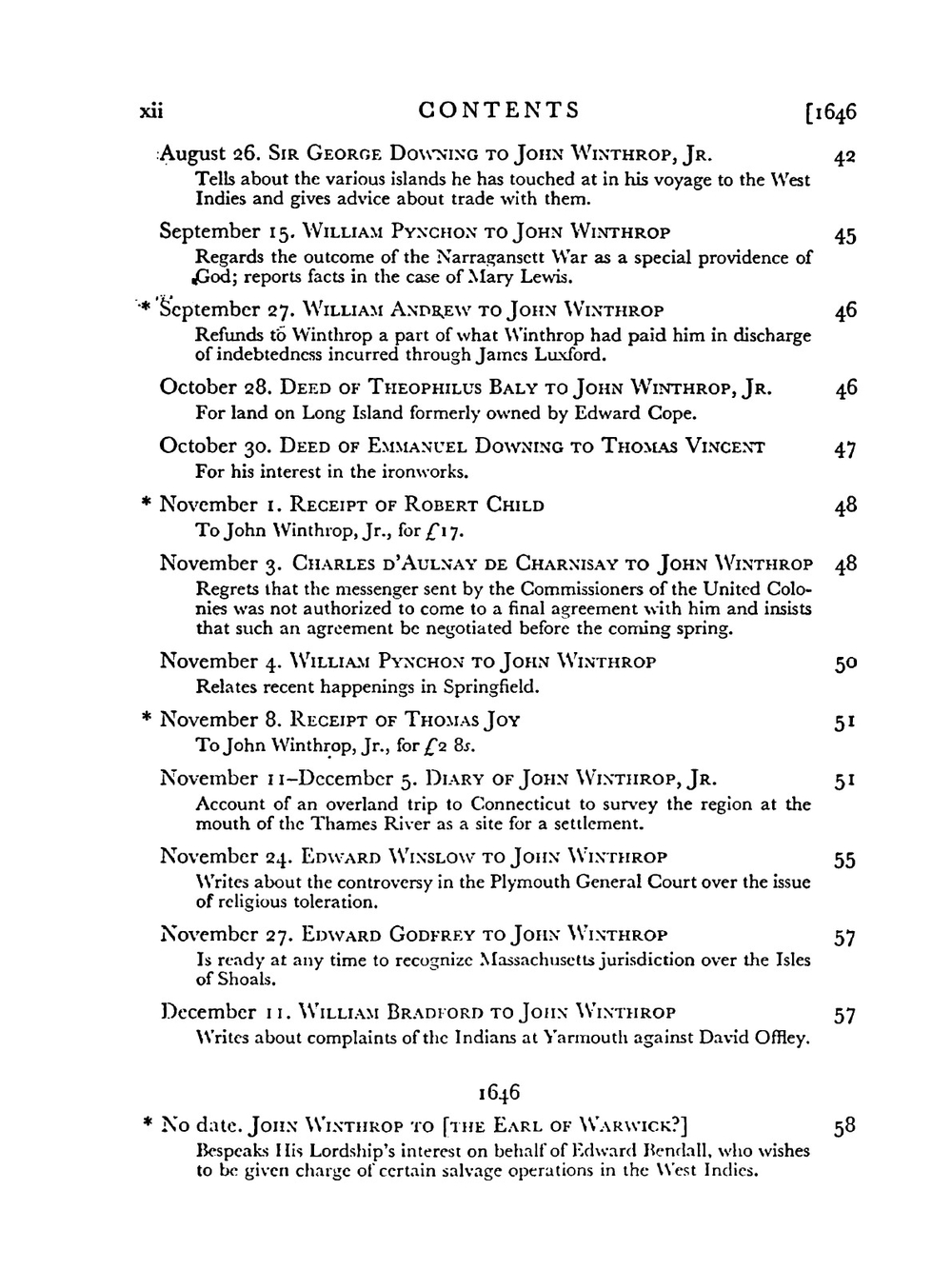 Winthrop papers. (1645-1649). Volume 5 | Adam Winthrop