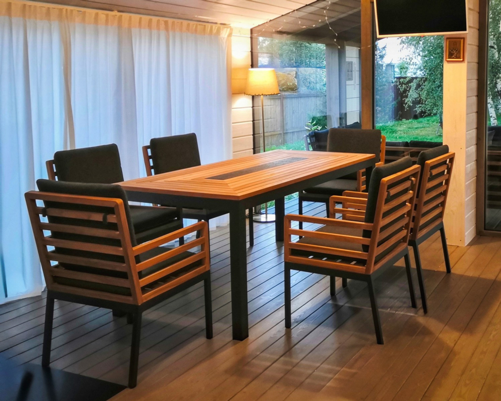 Обеденная группа Ideal Patio ЭГМОНТ стол тик 180