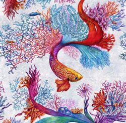 Бесшовная фреска Скин CORALS, 2,7 м (Ширина 4 м)