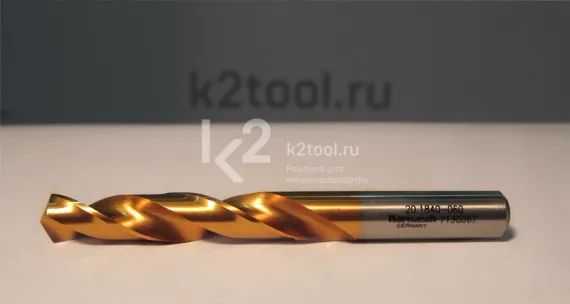 Спиральное сверло по металлу Karnasch HSS-Co5+TiN, Ø3,4х50 мм, арт. 20.1840-004