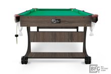 Бильярд BFG Compact Light 5 (Анкор) (Пул, анкор темный (ЛДСП), ЛДСП_16, Сукно Euro Pro 50 ш1.98м Yellow green, Х/б сетка)