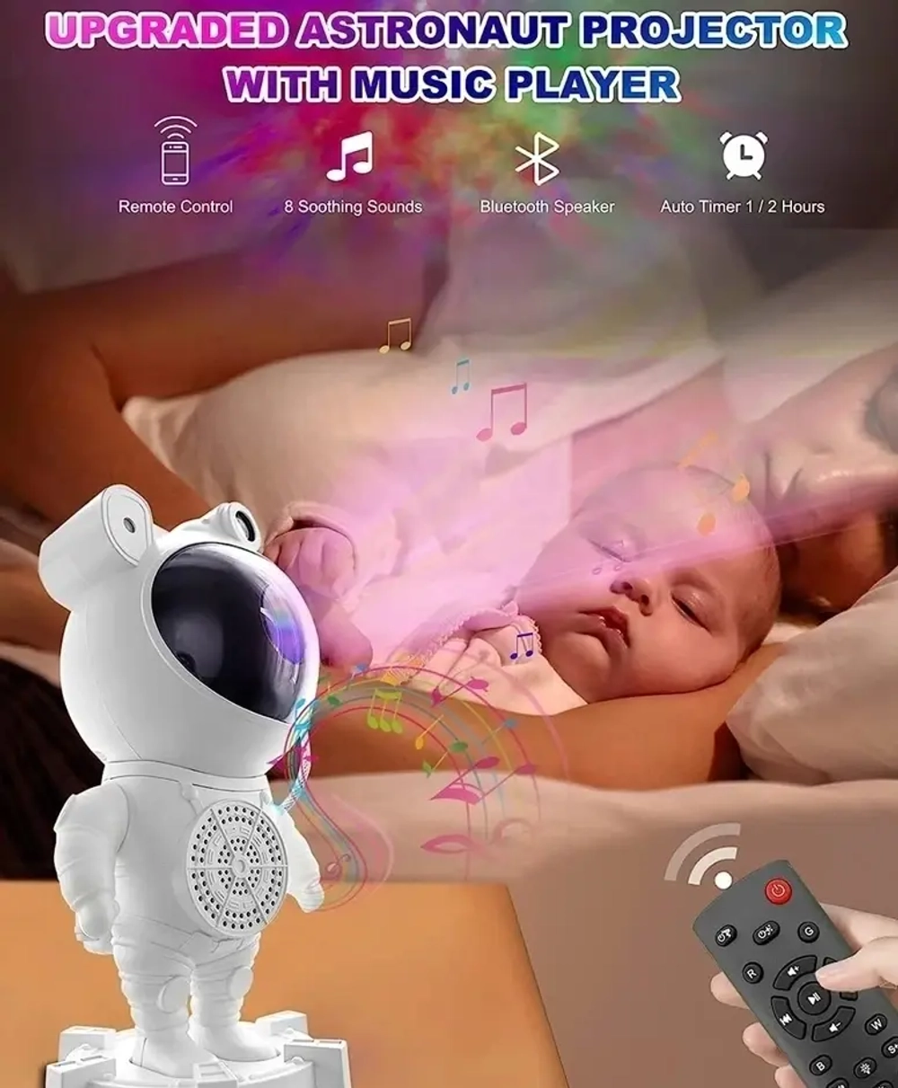 ASTRONAUT proyektorlu gecə işığı (+ Bluetooth)