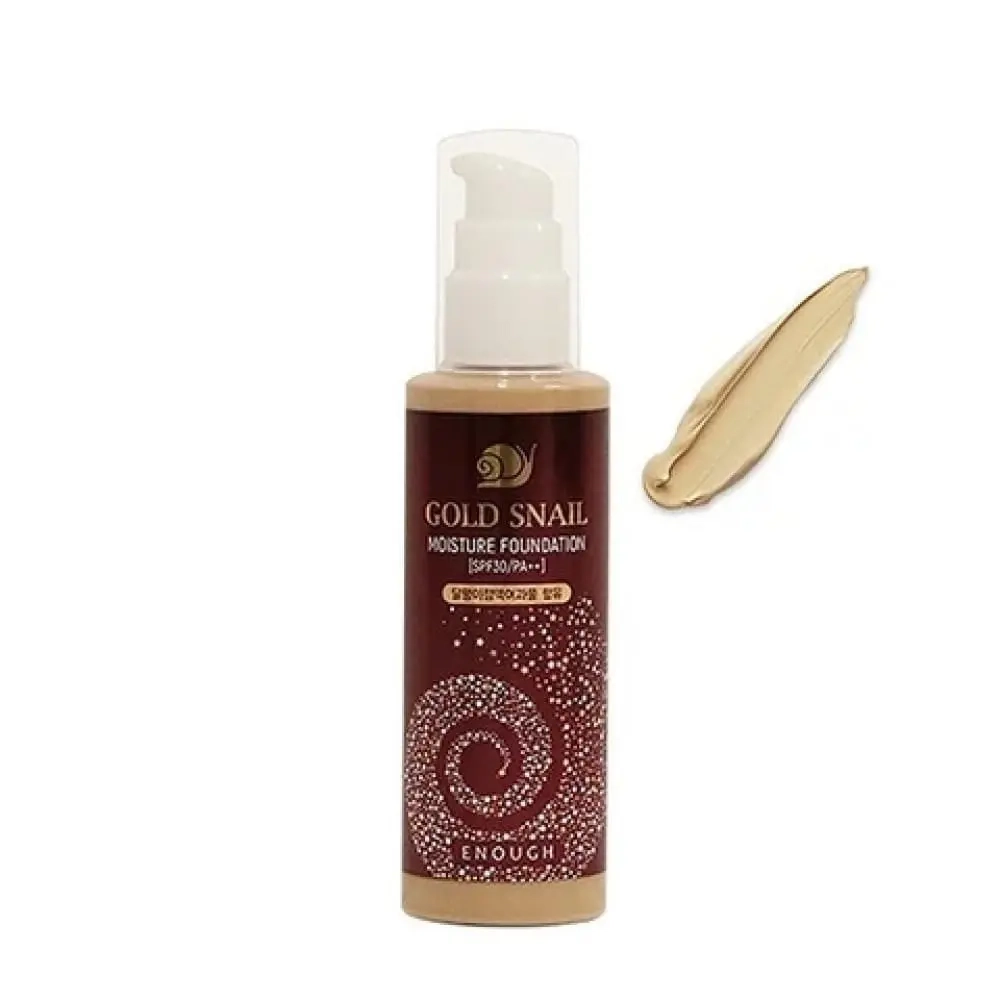 Крем тональный с муцином улитки Enough Gold snail moisture foundation SPF30 (100мл)
