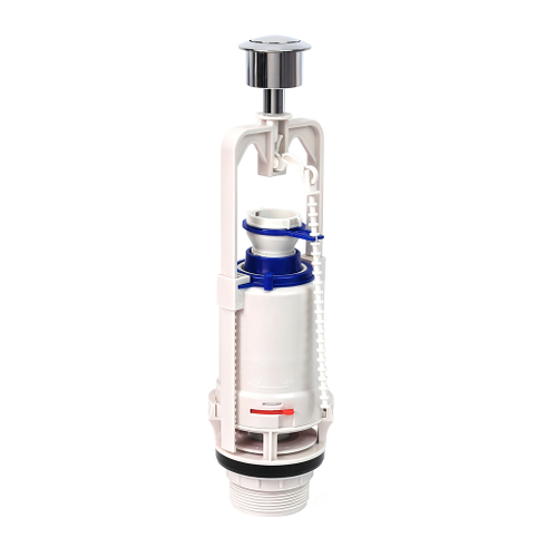 Сливной механизм WAVE универсальный 1 режим (хром кнопка) WKn.02