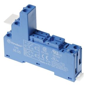 Розетка реле  9505SMA  Finder  для реле 4051. 4052. 4061  винтовой зажим. металлическая клипса