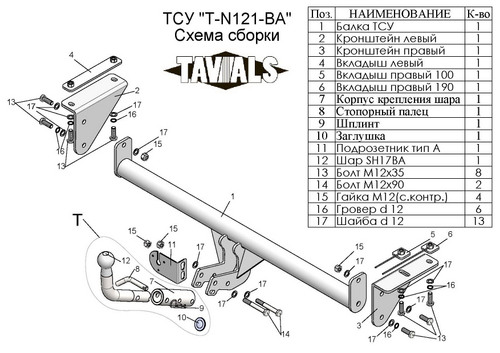 Фаркоп Лидер-Плюс для NISSAN QASHQAI, QASHQAI +2 (J10/J11) 2008-2014 / 2014- (С БЫСТРОСЪЕМНЫМ ШАРОМ) с электрикой (Smart) и сертифкатом в комплекте арт.(T-N121-BA)