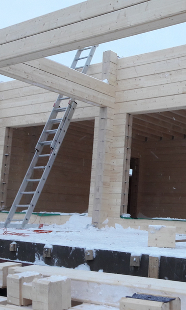 Строим дома любой сложности из клеёного бруса